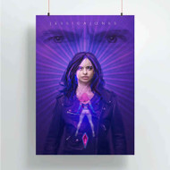 Onyourcases Jessica Jones Blue Custom Poster Art Silk Poster Wall Decor Home Decoration Wall Art Satin Silky Decorative Wallpaper Personalized Wall Hanging 20x14 Inch 24x35 Inch Poster