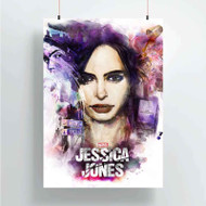 Onyourcases Jessica Jones Krysten Ritter Custom Poster Art Silk Poster Wall Decor Home Decoration Wall Art Satin Silky Decorative Wallpaper Personalized Wall Hanging 20x14 Inch 24x35 Inch Poster