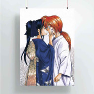 Onyourcases Kaoru Kamiya Kenshin Himura Custom Poster Art Silk Poster Wall Decor Home Decoration Wall Art Satin Silky Decorative Wallpaper Personalized Wall Hanging 20x14 Inch 24x35 Inch Poster