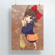 Onyourcases Kiki s Delivery Service Studio Ghibli Prints Custom Poster Art Silk Poster Wall Decor Home Decoration Wall Art Satin Silky Decorative Wallpaper Personalized Wall Hanging 20x14 Inch 24x35 Inch Poster