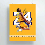 Onyourcases Kobe Bryant Custom Poster Art Silk Poster Wall Decor Home Decoration Wall Art Satin Silky Decorative Wallpaper Personalized Wall Hanging 20x14 Inch 24x35 Inch Poster