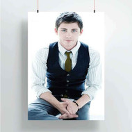 Onyourcases Logan Lerman Custom Poster Art Silk Poster Wall Decor Home Decoration Wall Art Satin Silky Decorative Wallpaper Personalized Wall Hanging 20x14 Inch 24x35 Inch Poster