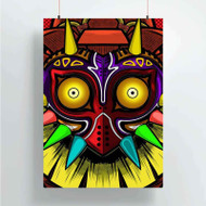 Onyourcases Majora s Mask The Legend of Zelda Custom Poster Art Silk Poster Wall Decor Home Decoration Wall Art Satin Silky Decorative Wallpaper Personalized Wall Hanging 20x14 Inch 24x35 Inch Poster