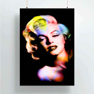 Onyourcases Marilyn Monroe Color Art Custom Poster Art Silk Poster Wall Decor Home Decoration Wall Art Satin Silky Decorative Wallpaper Personalized Wall Hanging 20x14 Inch 24x35 Inch Poster