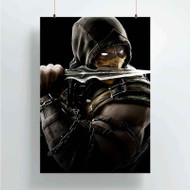 Onyourcases Mortal Kombat X Custom Poster Art Silk Poster Wall Decor Home Decoration Wall Art Satin Silky Decorative Wallpaper Personalized Wall Hanging 20x14 Inch 24x35 Inch Poster