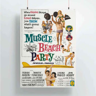 Onyourcases Muscle Beach Party Custom Poster Art Silk Poster Wall Decor Home Decoration Wall Art Satin Silky Decorative Wallpaper Personalized Wall Hanging 20x14 Inch 24x35 Inch Poster