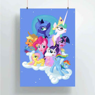 Onyourcases My Little Pony Friendship Is Magic in the Sky Custom Poster Art Silk Poster Wall Decor Home Decoration Wall Art Satin Silky Decorative Wallpaper Personalized Wall Hanging 20x14 Inch 24x35 Inch Poster