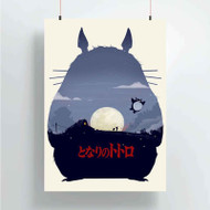 Onyourcases My Neighbor Totoro 2 Custom Poster Art Silk Poster Wall Decor Home Decoration Wall Art Satin Silky Decorative Wallpaper Personalized Wall Hanging 20x14 Inch 24x35 Inch Poster