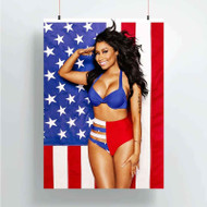 Onyourcases Nicki Minaj Custom Poster Art Silk Poster Wall Decor Home Decoration Wall Art Satin Silky Decorative Wallpaper Personalized Wall Hanging 20x14 Inch 24x35 Inch Poster