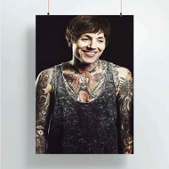 Onyourcases Oliver Sykes Bring Me The Horizon Custom Poster Art Silk Poster Wall Decor Home Decoration Wall Art Satin Silky Decorative Wallpaper Personalized Wall Hanging 20x14 Inch 24x35 Inch Poster
