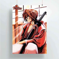 Onyourcases Samurai X Rurouni Kenshin Print Custom Poster Art Silk Poster Wall Decor Home Decoration Wall Art Satin Silky Decorative Wallpaper Personalized Wall Hanging 20x14 Inch 24x35 Inch Poster