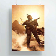 Onyourcases Star Wars Boba Fett Custom Poster Art Silk Poster Wall Decor Home Decoration Wall Art Satin Silky Decorative Wallpaper Personalized Wall Hanging 20x14 Inch 24x35 Inch Poster