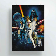 Onyourcases Star Wars Movie Custom Poster Art Silk Poster Wall Decor Home Decoration Wall Art Satin Silky Decorative Wallpaper Personalized Wall Hanging 20x14 Inch 24x35 Inch Poster