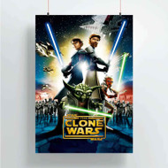 Onyourcases Star Wars The Clone Wars Characters Custom Poster Art Silk Poster Wall Decor Home Decoration Wall Art Satin Silky Decorative Wallpaper Personalized Wall Hanging 20x14 Inch 24x35 Inch Poster