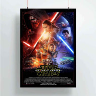 Onyourcases Star Wars The Force Awaken Custom Poster Art Silk Poster Wall Decor Home Decoration Wall Art Satin Silky Decorative Wallpaper Personalized Wall Hanging 20x14 Inch 24x35 Inch Poster