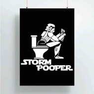 Onyourcases Stormtrooper Stormpooper Custom Poster Art Silk Poster Wall Decor Home Decoration Wall Art Satin Silky Decorative Wallpaper Personalized Wall Hanging 20x14 Inch 24x35 Inch Poster