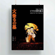 Onyourcases Studio Ghibli Grave of the Fireflies Custom Poster Art Silk Poster Wall Decor Home Decoration Wall Art Satin Silky Decorative Wallpaper Personalized Wall Hanging 20x14 Inch 24x35 Inch Poster