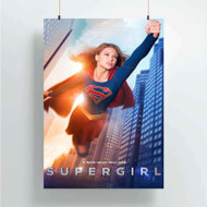 Onyourcases Supergirl Custom Poster Art Silk Poster Wall Decor Home Decoration Wall Art Satin Silky Decorative Wallpaper Personalized Wall Hanging 20x14 Inch 24x35 Inch Poster