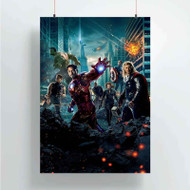 Onyourcases The Avengers Custom Poster Art Silk Poster Wall Decor Home Decoration Wall Art Satin Silky Decorative Wallpaper Personalized Wall Hanging 20x14 Inch 24x35 Inch Poster