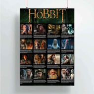 Onyourcases The Hobbit Characters Custom Poster Art Silk Poster Wall Decor Home Decoration Wall Art Satin Silky Decorative Wallpaper Personalized Wall Hanging 20x14 Inch 24x35 Inch Poster