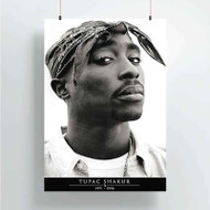 Onyourcases Tupac Shakur 1971 1996 Custom Poster Art Silk Poster Wall Decor Home Decoration Wall Art Satin Silky Decorative Wallpaper Personalized Wall Hanging 20x14 Inch 24x35 Inch Poster