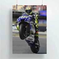 Onyourcases Valentino Rossi 46 Custom Poster Art Silk Poster Wall Decor Home Decoration Wall Art Satin Silky Decorative Wallpaper Personalized Wall Hanging 20x14 Inch 24x35 Inch Poster