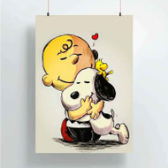 Onyourcases Woodstock Snoopy and Charlie Brown Custom Poster Art Silk Poster Wall Decor Home Decoration Wall Art Satin Silky Decorative Wallpaper Personalized Wall Hanging 20x14 Inch 24x35 Inch Poster