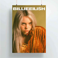 Onyourcases Billie Eilish Music Custom Poster Awesome Silk Poster Wall Decor Home Decoration Wall Art Satin Silky Decorative Wallpaper Personalized Wall Hanging 20x14 Inch 24x35 Inch Poster
