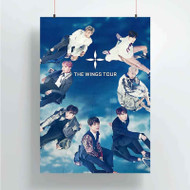 Onyourcases BTS Wings Tour Custom Poster Awesome Silk Poster Wall Decor Home Decoration Wall Art Satin Silky Decorative Wallpaper Personalized Wall Hanging 20x14 Inch 24x35 Inch Poster