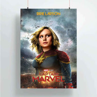 Onyourcases Captain Marvel 2 Custom Poster Awesome Silk Poster Wall Decor Home Decoration Wall Art Satin Silky Decorative Wallpaper Personalized Wall Hanging 20x14 Inch 24x35 Inch Poster