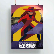 Onyourcases Carmen Sandiego Art Custom Poster Awesome Silk Poster Wall Decor Home Decoration Wall Art Satin Silky Decorative Wallpaper Personalized Wall Hanging 20x14 Inch 24x35 Inch Poster