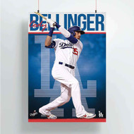 Onyourcases Cody Bellinger MLB Los Angeles Dodgers Custom Poster Awesome Silk Poster Wall Decor Home Decoration Wall Art Satin Silky Decorative Wallpaper Personalized Wall Hanging 20x14 Inch 24x35 Inch Poster