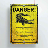 Onyourcases Crawl Danger Custom Poster Awesome Silk Poster Wall Decor Home Decoration Wall Art Satin Silky Decorative Wallpaper Personalized Wall Hanging 20x14 Inch 24x35 Inch Poster