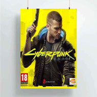 Onyourcases Cyberpunk 2077 Custom Poster Awesome Silk Poster Wall Decor Home Decoration Wall Art Satin Silky Decorative Wallpaper Personalized Wall Hanging 20x14 Inch 24x35 Inch Poster