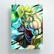 Onyourcases Dragon Ball Z Super Saiyan Broly Custom Poster Awesome Silk Poster Wall Decor Home Decoration Wall Art Satin Silky Decorative Wallpaper Personalized Wall Hanging 20x14 Inch 24x35 Inch Poster