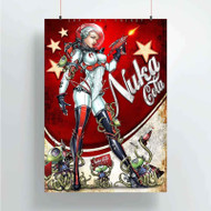 Onyourcases Fallout 4 Nuka Cola Pin Up Custom Poster Awesome Silk Poster Wall Decor Home Decoration Wall Art Satin Silky Decorative Wallpaper Personalized Wall Hanging 20x14 Inch 24x35 Inch Poster