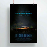 Onyourcases It Follows Custom Poster Awesome Silk Poster Wall Decor Home Decoration Wall Art Satin Silky Decorative Wallpaper Personalized Wall Hanging 20x14 Inch 24x35 Inch Poster