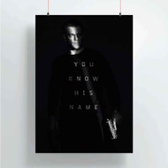 Onyourcases Jason Bourne Custom Poster Awesome Silk Poster Wall Decor Home Decoration Wall Art Satin Silky Decorative Wallpaper Personalized Wall Hanging 20x14 Inch 24x35 Inch Poster