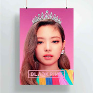 Onyourcases Jennie Black Pink Custom Poster Awesome Silk Poster Wall Decor Home Decoration Wall Art Satin Silky Decorative Wallpaper Personalized Wall Hanging 20x14 Inch 24x35 Inch Poster