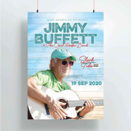 Onyourcases Jimmy Buffett Custom Poster Awesome Silk Poster Wall Decor Home Decoration Wall Art Satin Silky Decorative Wallpaper Personalized Wall Hanging 20x14 Inch 24x35 Inch Poster
