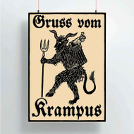 Onyourcases Krampus Custom Poster Awesome Silk Poster Wall Decor Home Decoration Wall Art Satin Silky Decorative Wallpaper Personalized Wall Hanging 20x14 Inch 24x35 Inch Poster