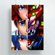 Onyourcases Neon Genesis Evangelion Face Custom Poster Awesome Silk Poster Wall Decor Home Decoration Wall Art Satin Silky Decorative Wallpaper Personalized Wall Hanging 20x14 Inch 24x35 Inch Poster