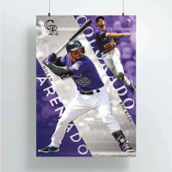 Onyourcases Nolan Arenado MLB Colorado Rockies Custom Poster Awesome Silk Poster Wall Decor Home Decoration Wall Art Satin Silky Decorative Wallpaper Personalized Wall Hanging 20x14 Inch 24x35 Inch Poster