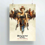 Onyourcases Resident Evil The Final Chapter Custom Poster Awesome Silk Poster Wall Decor Home Decoration Wall Art Satin Silky Decorative Wallpaper Personalized Wall Hanging 20x14 Inch 24x35 Inch Poster