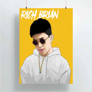 Onyourcases Rich Brian Music Custom Poster Awesome Silk Poster Wall Decor Home Decoration Wall Art Satin Silky Decorative Wallpaper Personalized Wall Hanging 20x14 Inch 24x35 Inch Poster