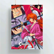 Onyourcases Rurouni Kenshin Samurai X Anime Custom Poster Awesome Silk Poster Wall Decor Home Decoration Wall Art Satin Silky Decorative Wallpaper Personalized Wall Hanging 20x14 Inch 24x35 Inch Poster