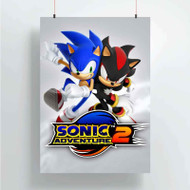 Onyourcases Sonic Adventure Custom Poster Awesome Silk Poster Wall Decor Home Decoration Wall Art Satin Silky Decorative Wallpaper Personalized Wall Hanging 20x14 Inch 24x35 Inch Poster