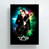 Onyourcases Steve Vai Custom Poster Awesome Silk Poster Wall Decor Home Decoration Wall Art Satin Silky Decorative Wallpaper Personalized Wall Hanging 20x14 Inch 24x35 Inch Poster