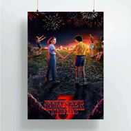 Onyourcases Stranger Things 3 Movie Custom Poster Awesome Silk Poster Wall Decor Home Decoration Wall Art Satin Silky Decorative Wallpaper Personalized Wall Hanging 20x14 Inch 24x35 Inch Poster