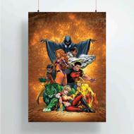 Onyourcases Teen Titans Custom Poster Awesome Silk Poster Wall Decor Home Decoration Wall Art Satin Silky Decorative Wallpaper Personalized Wall Hanging 20x14 Inch 24x35 Inch Poster